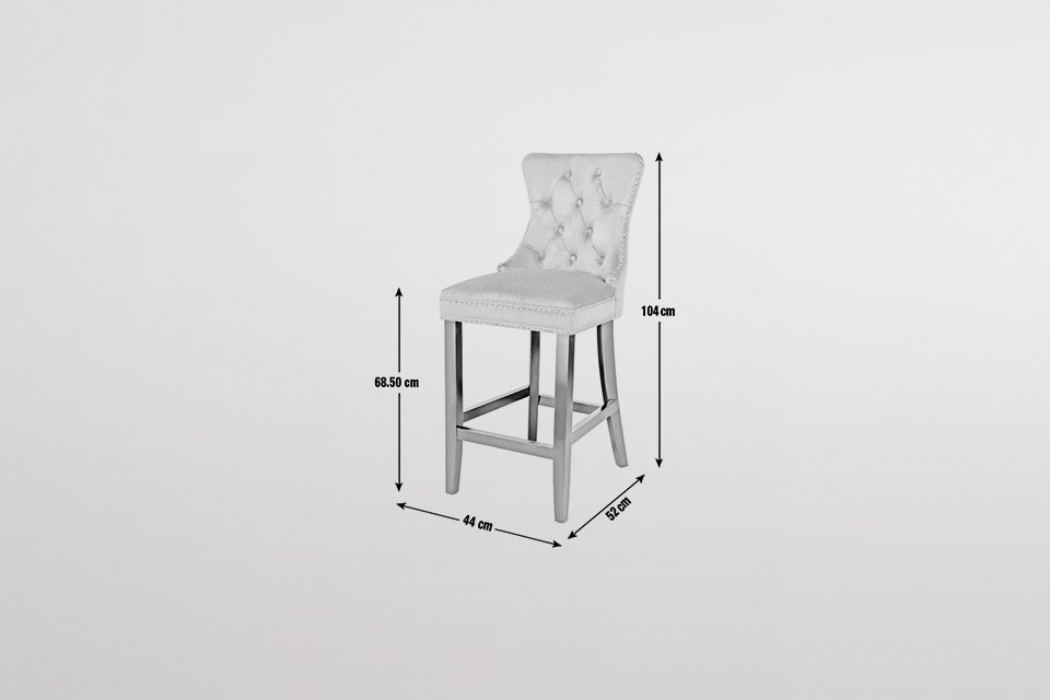 Argos Home Princess Stud Bar Stool - Charcoal.