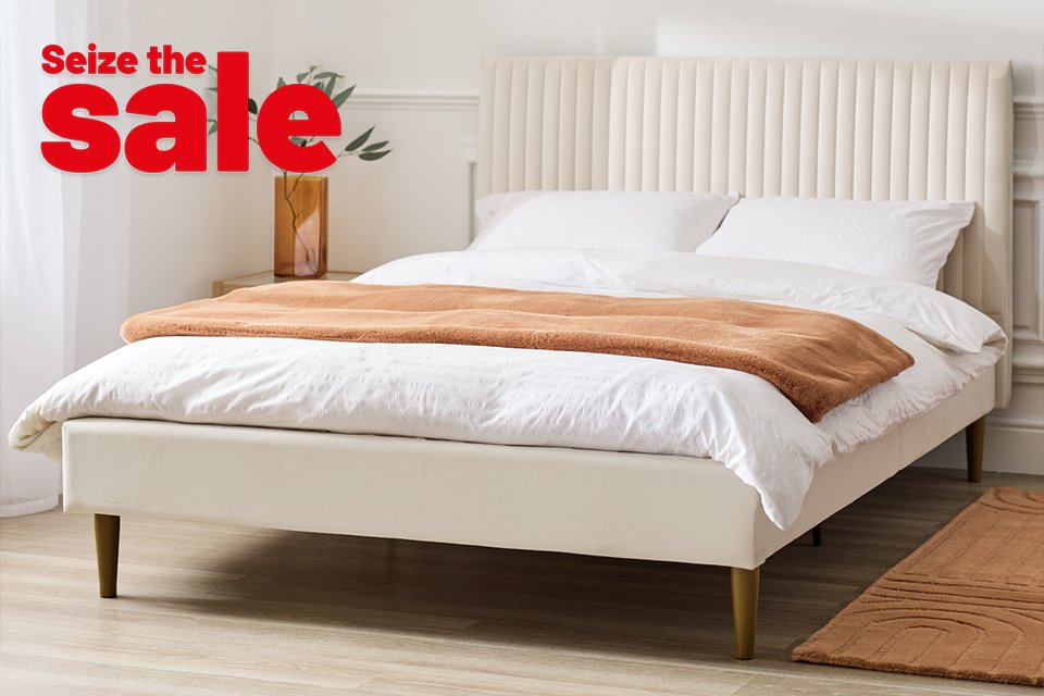 Save up to 40% on selected bed frames. Big savings on comfort.