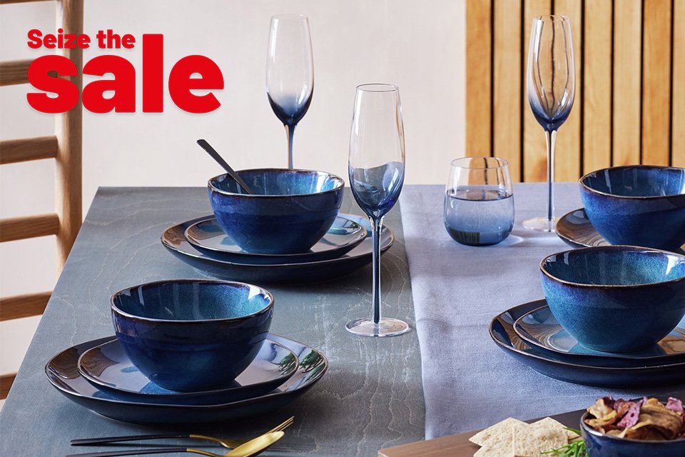 Seize the sale. Save up to 50% on selected home and furniture.