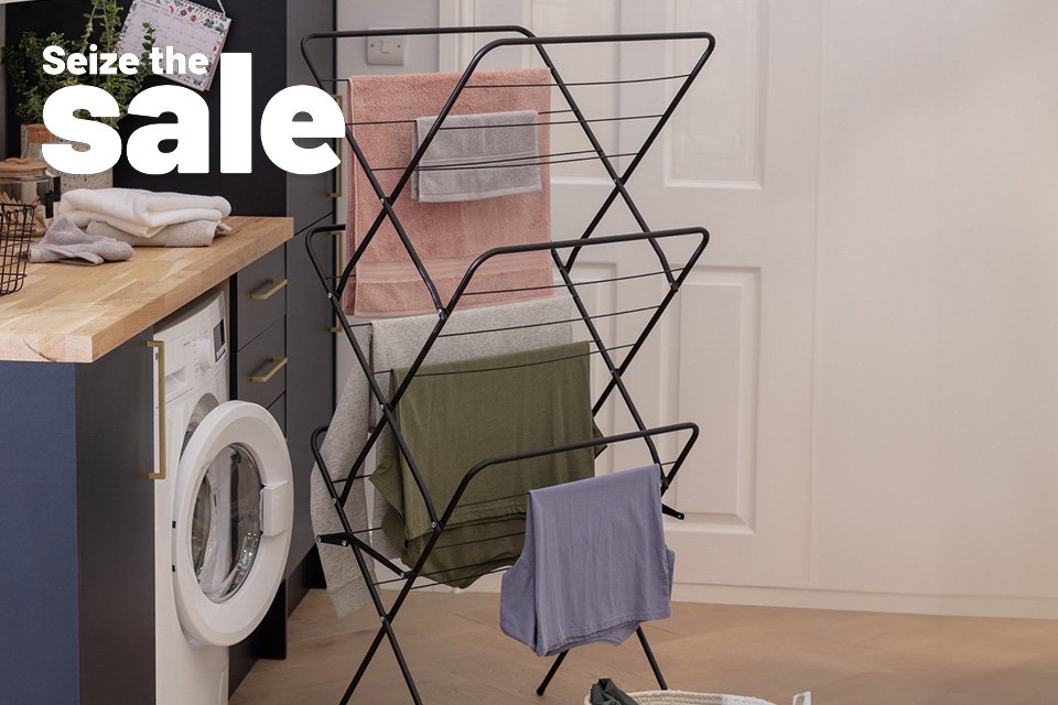 Save up to 1/3 on selected utility & bathroom. Includes laundry baskets, clothes airers, bathroom accessories and more.