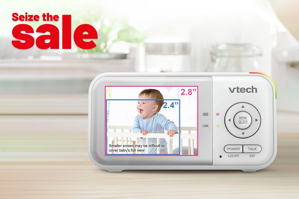 Save up to 1/3 on selected baby monitors.