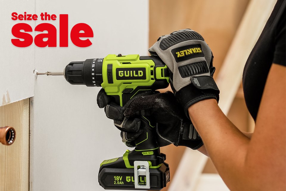 Save up to 1/3 on selected DIY tools & security.