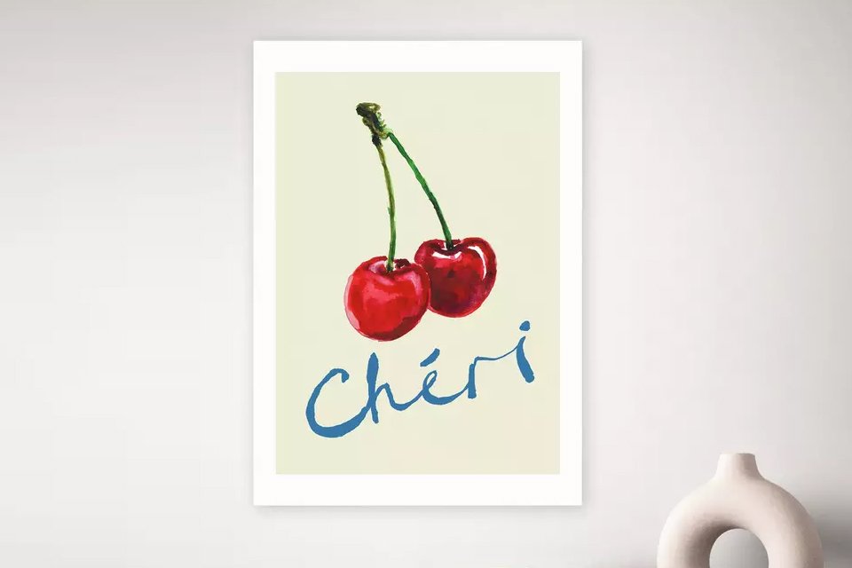 East End Prints Cheri Art Print - A3.
