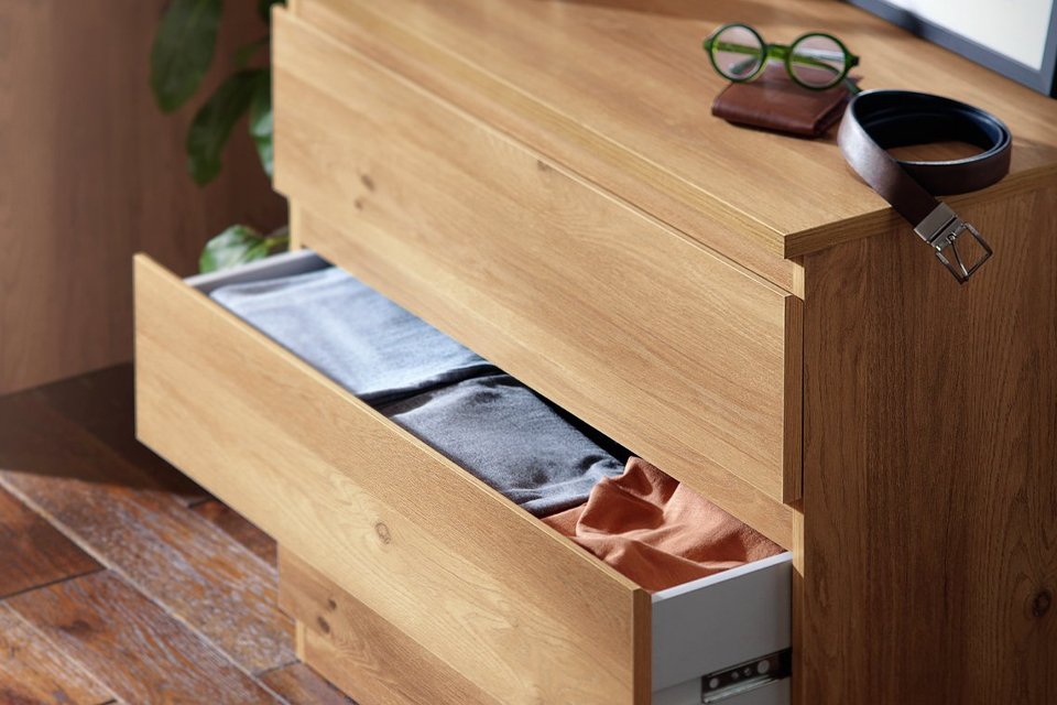 Argos Home Jenson 3 Drawer Chest - New Oak Effect.