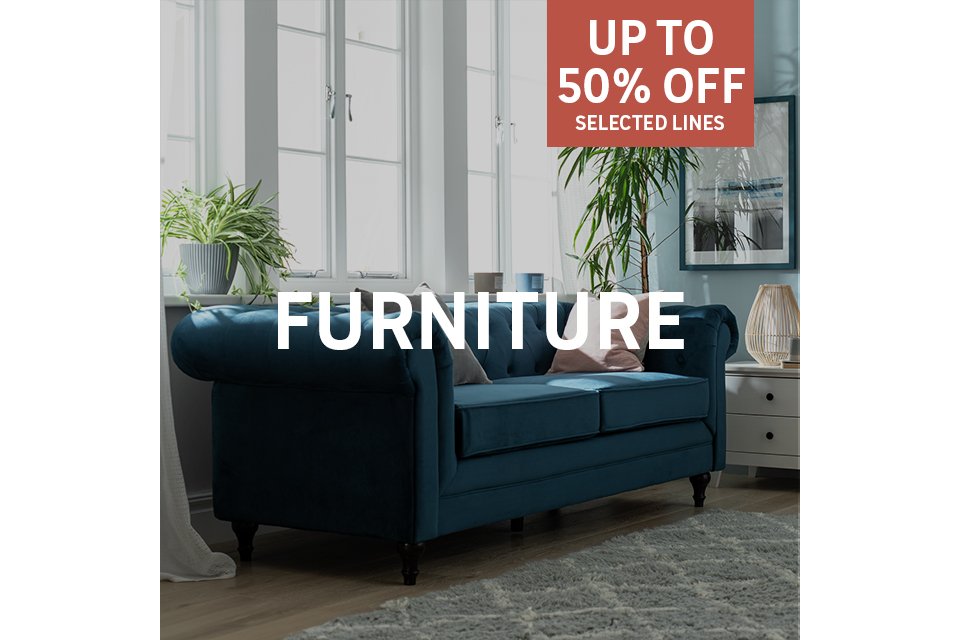 Furniture. Up to 50% on selected lines. Shop now.