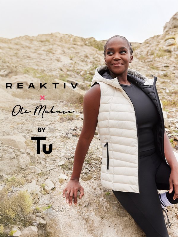 From workouts to walking. Start the year strong with Reaktiv x Oti Mabuse. Stylish, sculpting pieces with power-mesh panels and bold prints - made for gym and beyond. Shop Reaktiv.