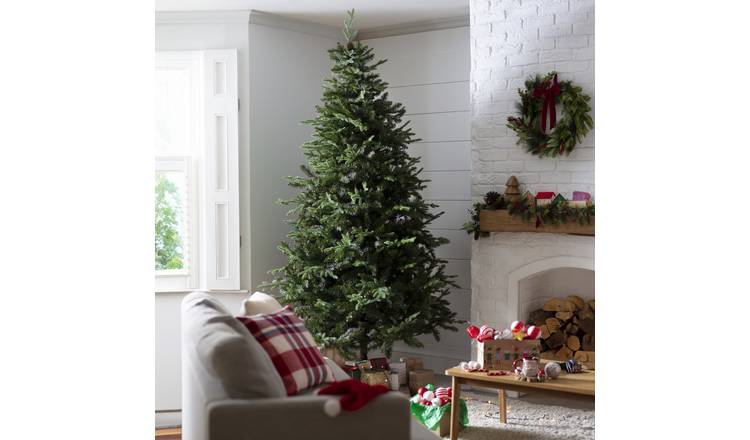 Habitat 8ft Natural Look Upswept Mixed Tip Christmas Tree