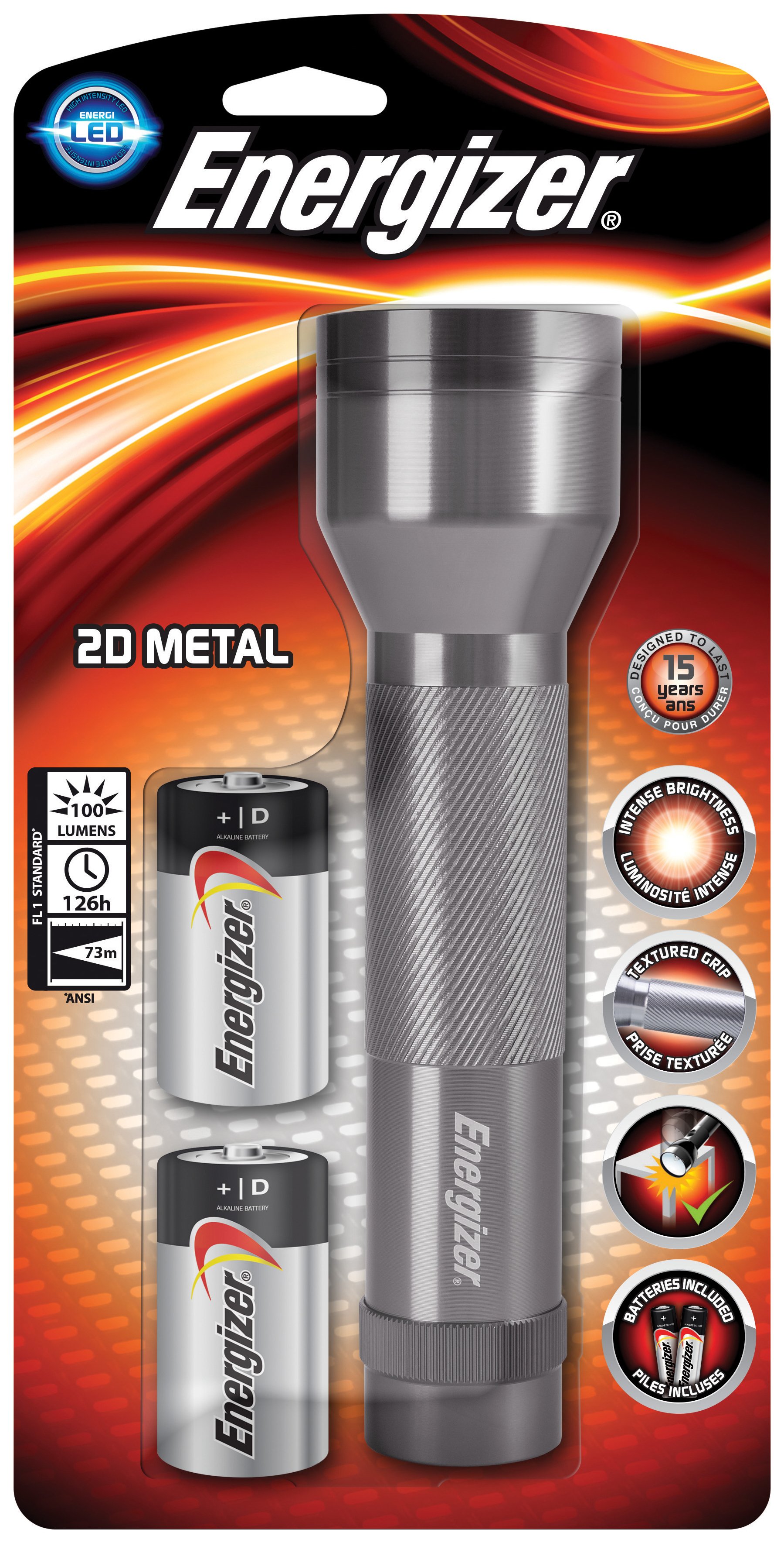 Energizer 100 Lumen Metal Torch