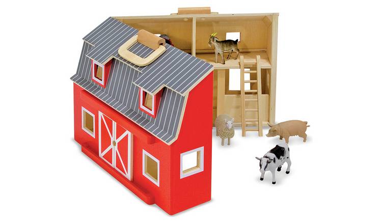 Buy Melissa Doug Fold And Go Barn Playset Playsets And Figures