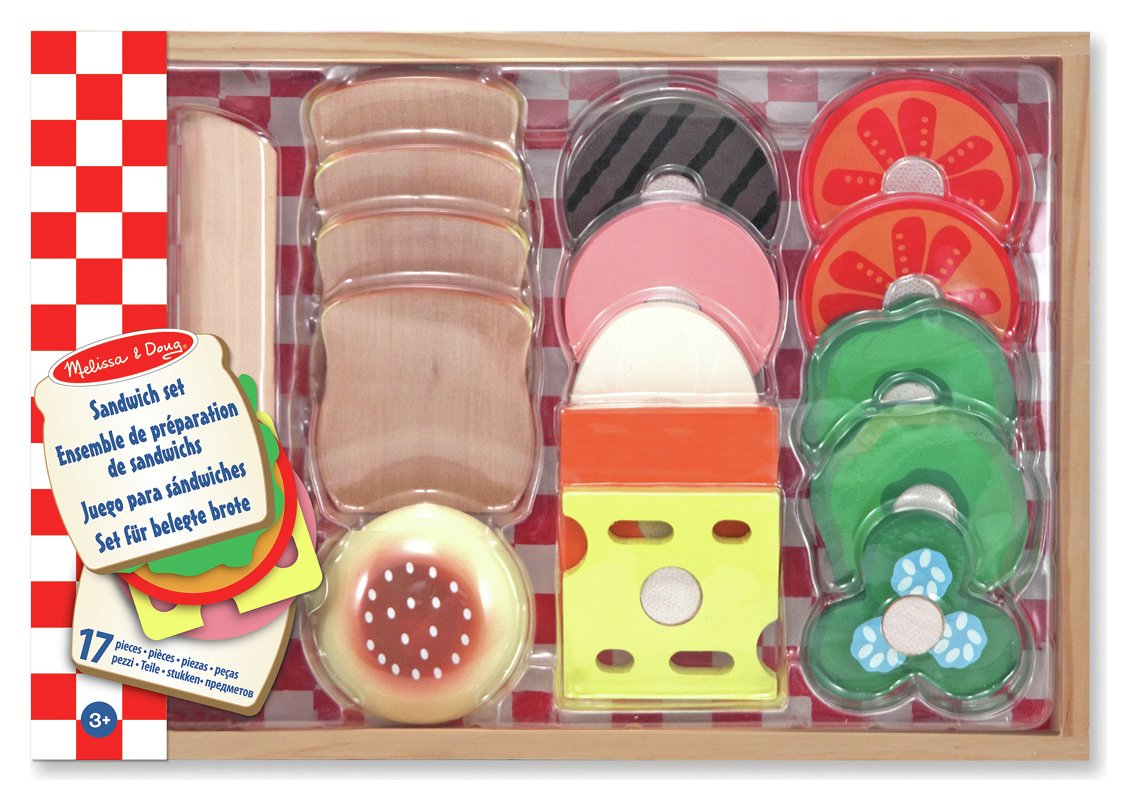 Melissa & Doug Wooden Sandwich Making Set