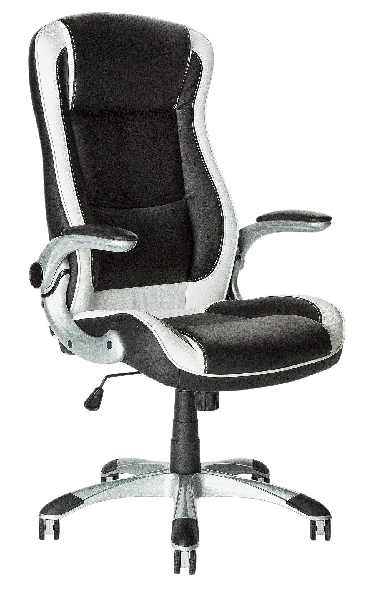 Argos Home Dexter Height Adjustable Office Chair - Blk/White (4242833