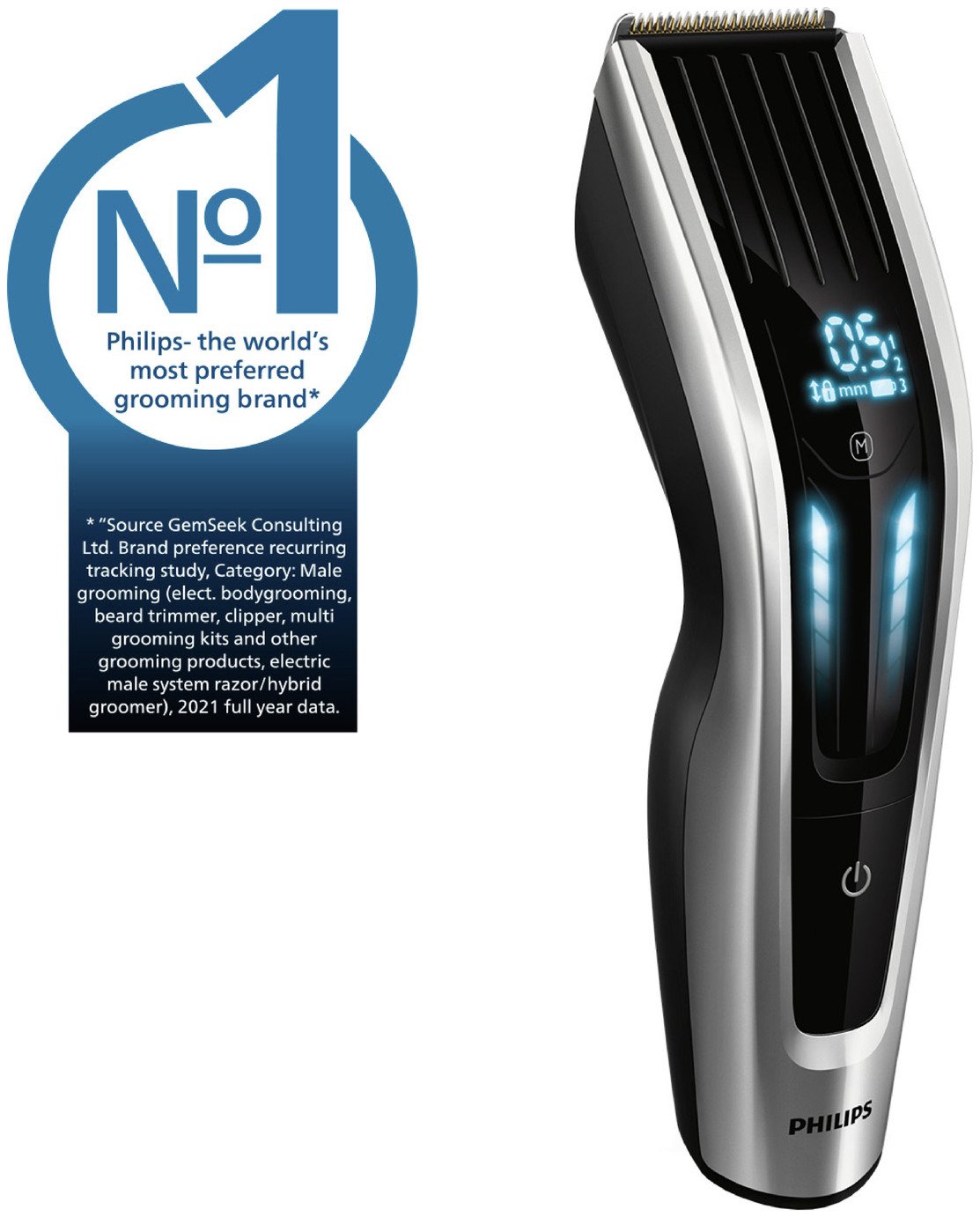 philips digital swipe cordless precision hair clipper