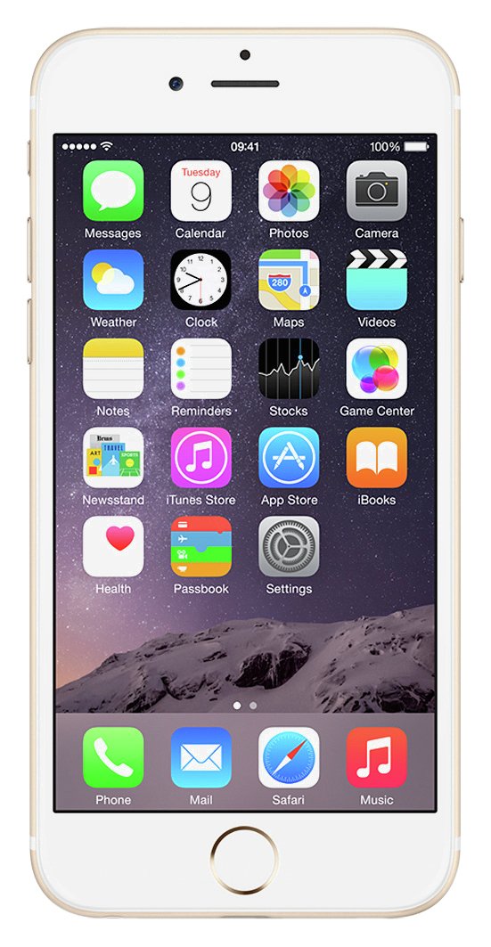 Sim Free Apple iPhone 6 128GB Mobile Phone - Gold