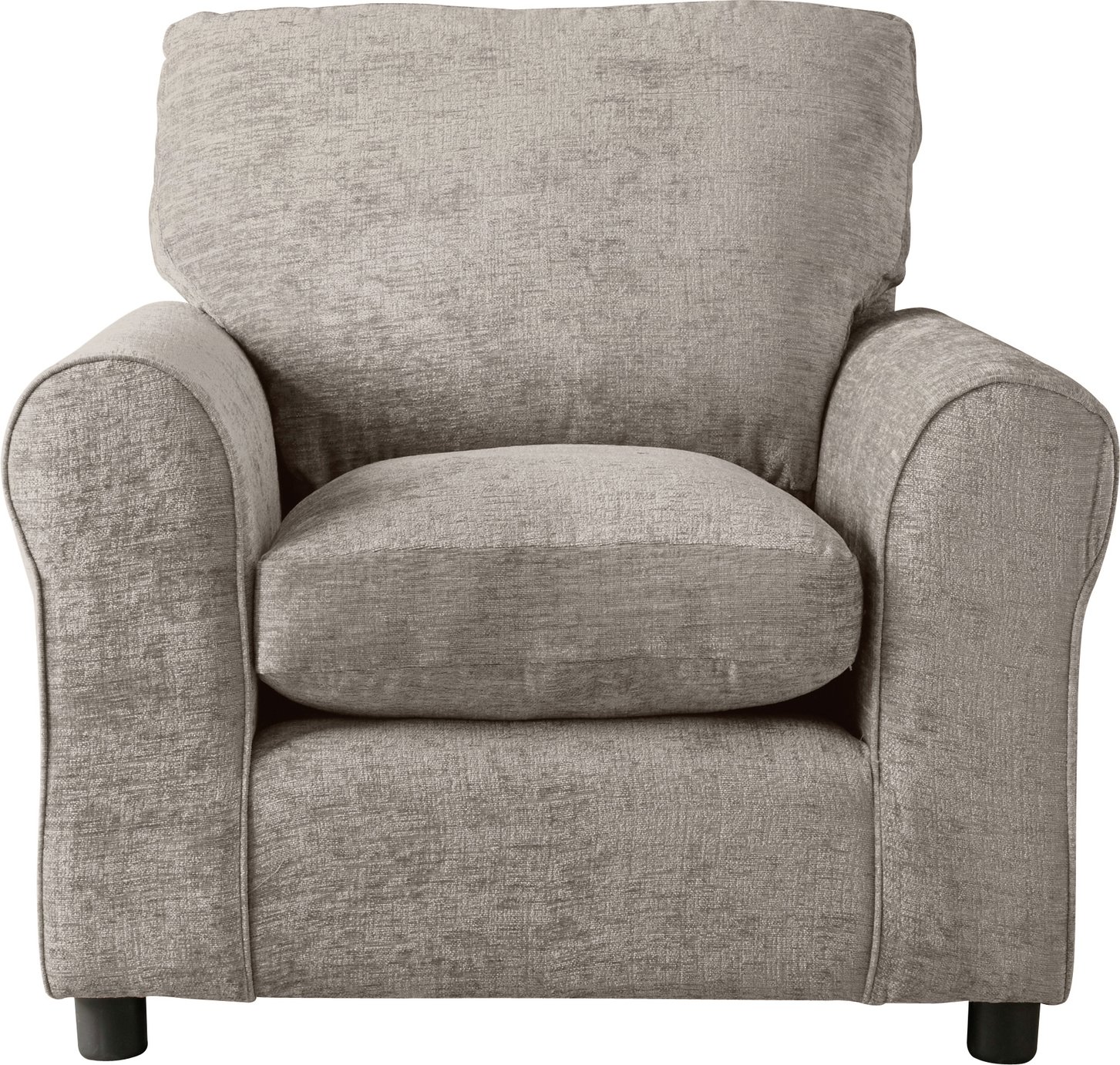 Argos Home Tessa Fabric 3 Seater Sofa and Chair - Mink