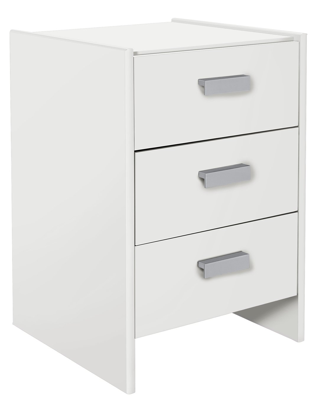 Argos Home Capella 3 Drawer Bedside Table - White