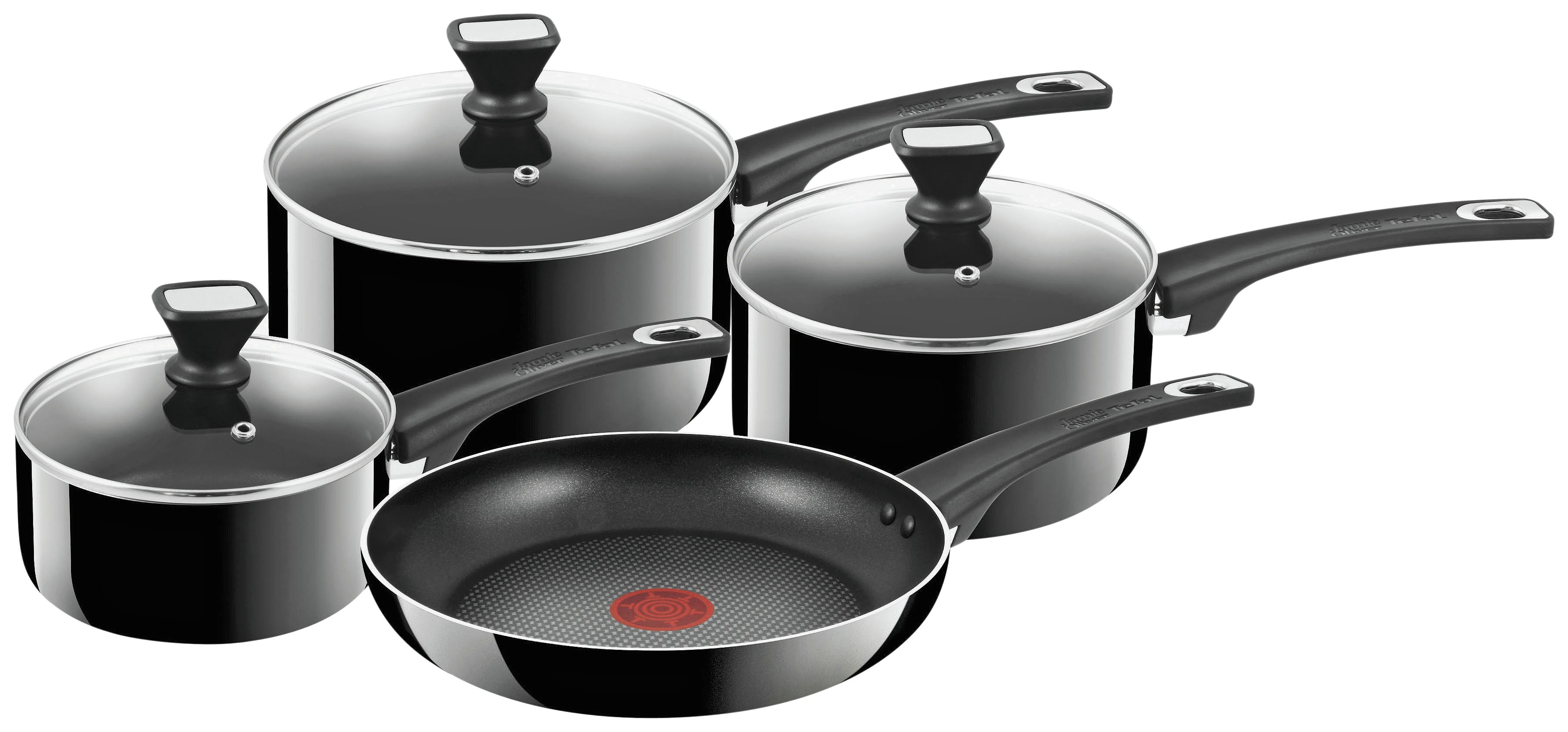 Tefal Jamie Oliver 4 Piece Non-Stick Aluminium Pan Set