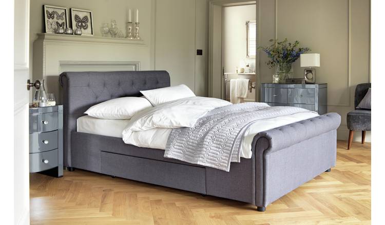 Argos grey deals king size bed