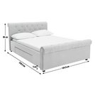 Buy Argos Home Newbury 2 Drawer Kingsize Bed Frame - Grey  Bed frames  Argos