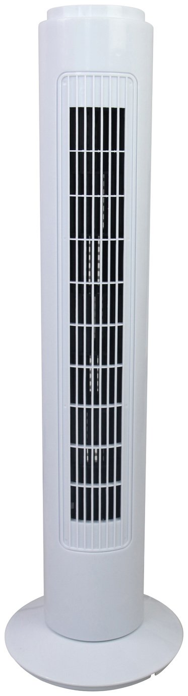 Simple Value Black & White Tower Fan - 30 Inch