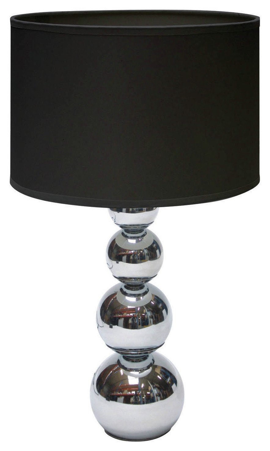 Cameo Touch Table Lamp - Chrome & Black