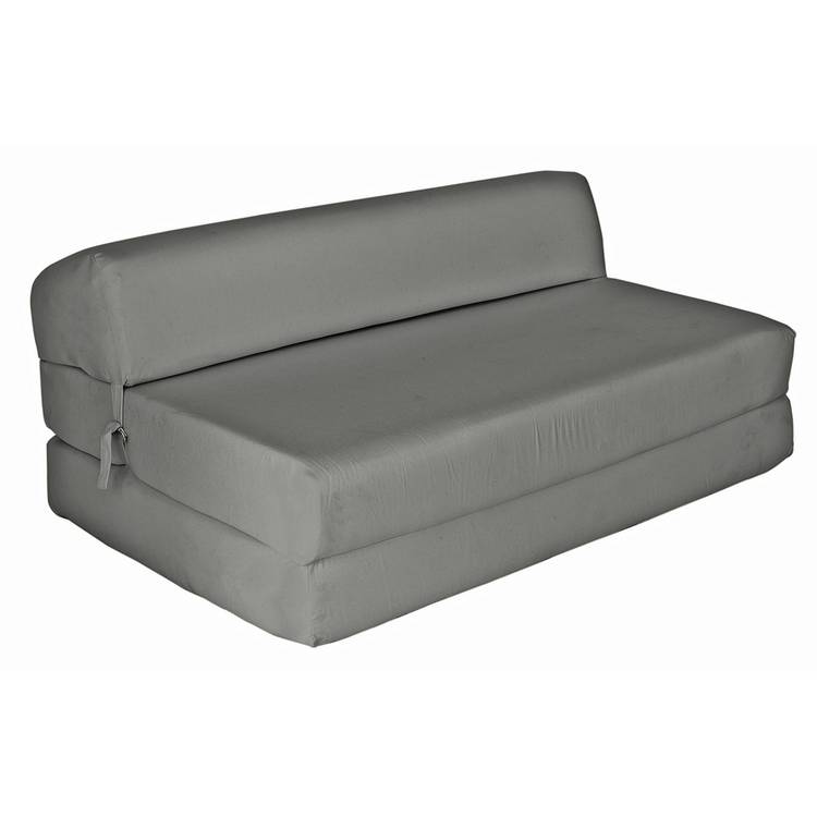 Kaikoo Small Double Fabric Chair Bed - Flint Grey 0