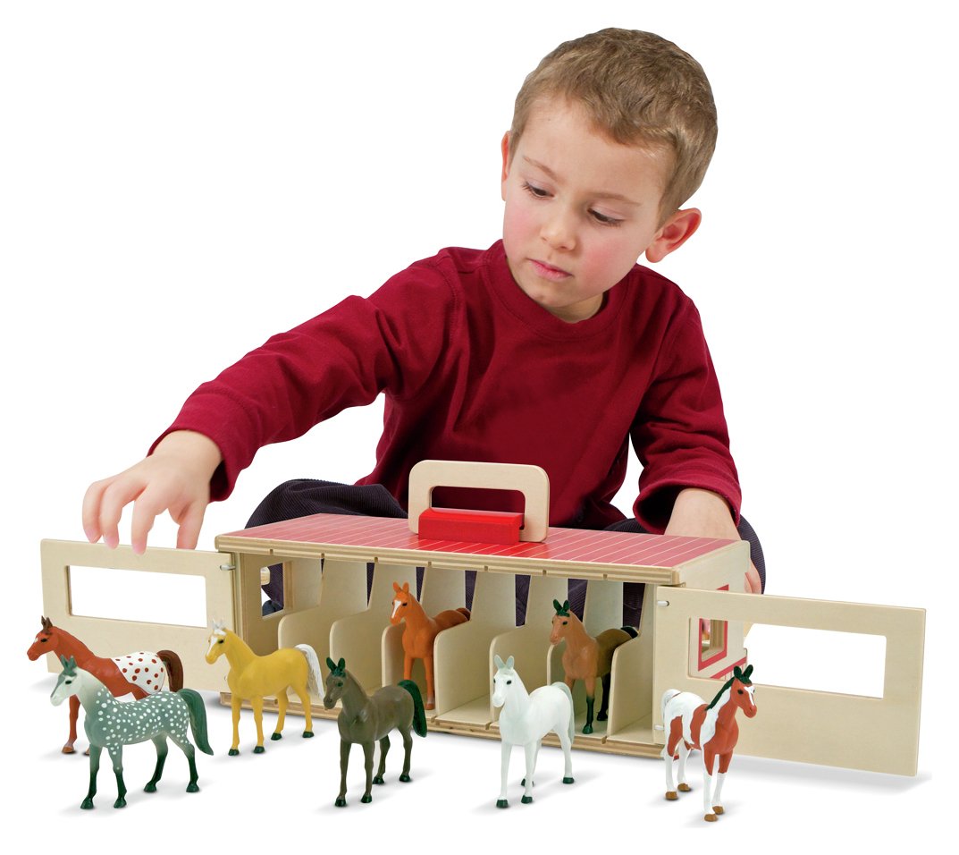 melissa & doug show horse stable