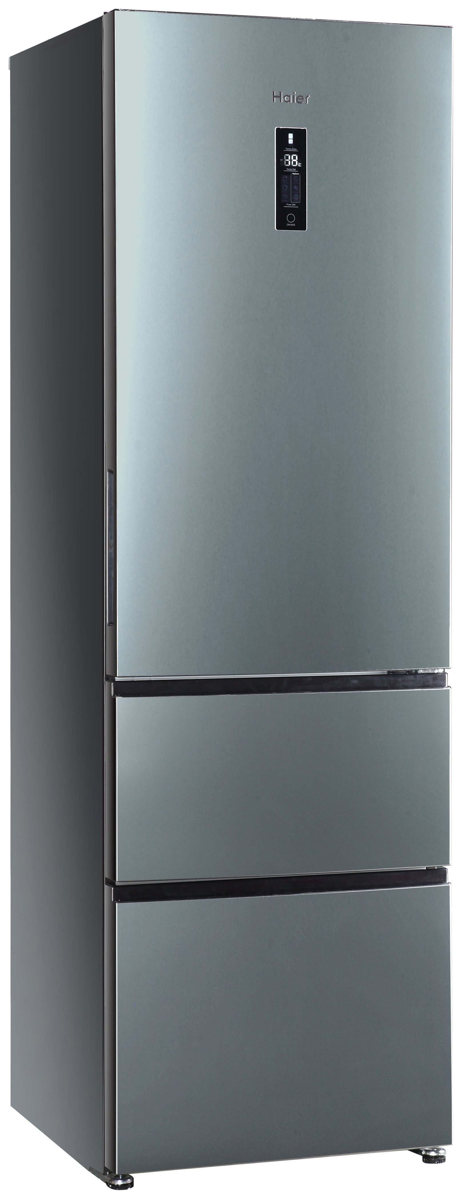 Haier A2FE635CFJ Frost Free Fridge Freezer - Stainless Steel