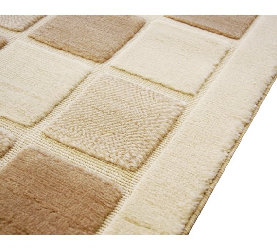 Buy Verona Blocks Rug - 60x110cm - Natural at Argos.co.uk - Your Online ...