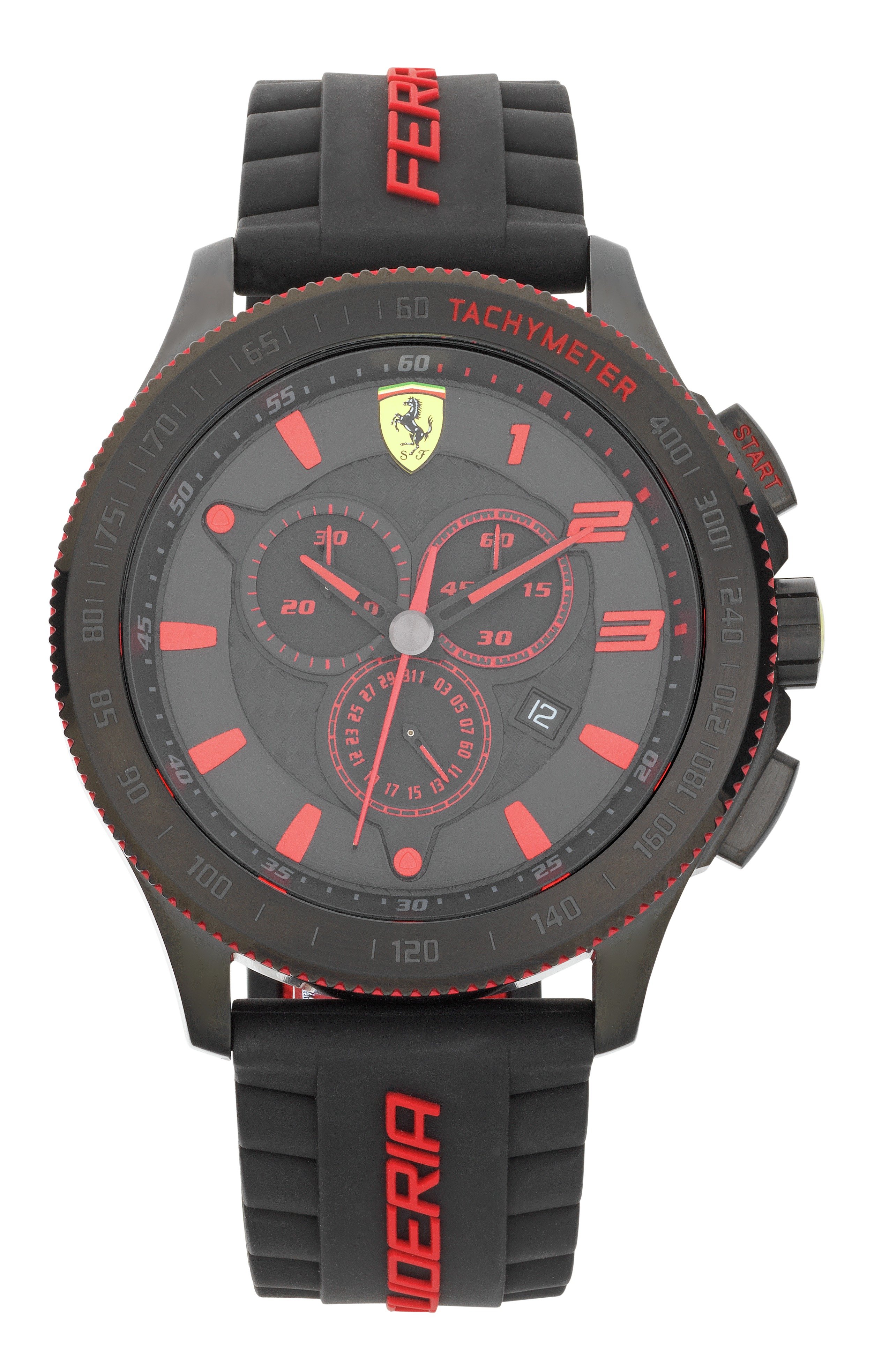 Scuderia Ferrari Men's Black Strap Chronograph Watch