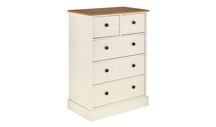 Buy Argos Home Kensington 3+2 Drw Chest of Drawers Oak & Ivory