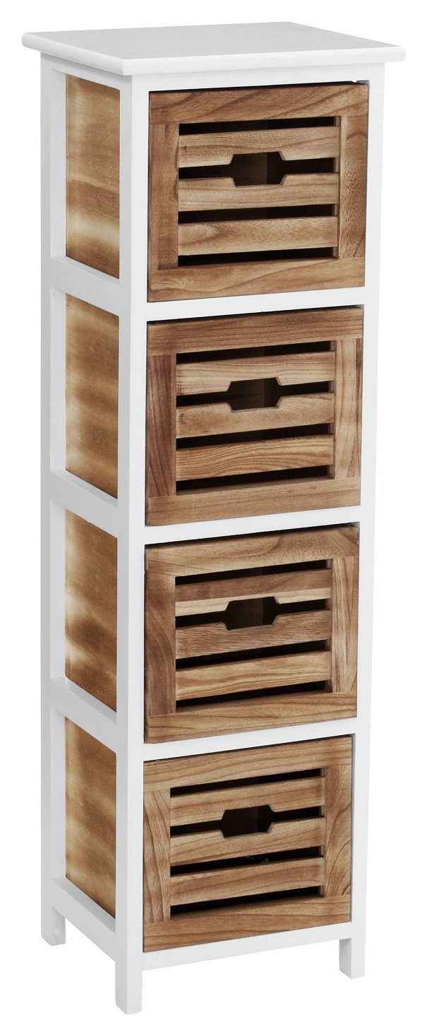 Premier Housewares Portsmouth 4 Drawer Storage Chest.