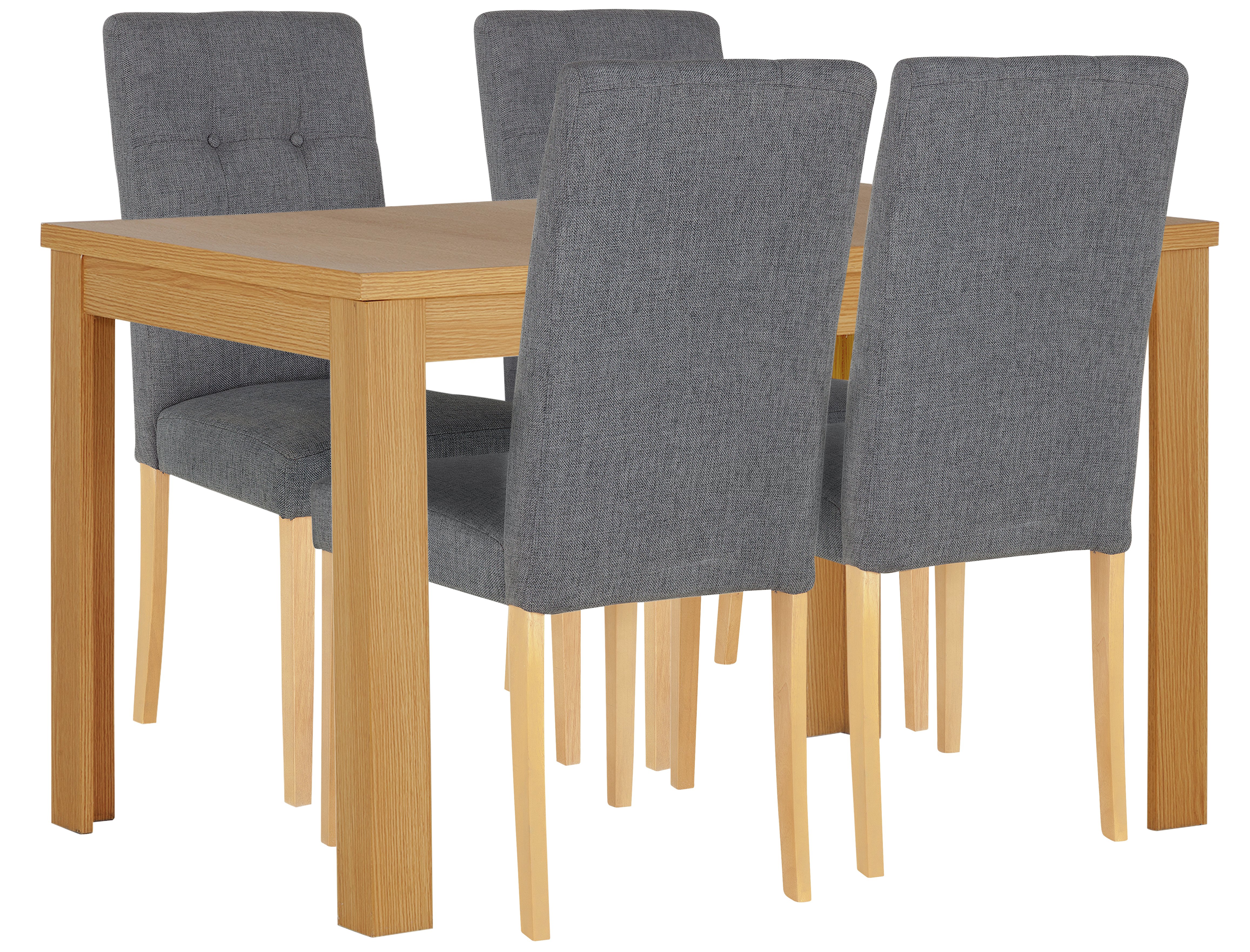 Collection Adaline Ext Dining Table & 4 Chairs - Oak Effect. Review