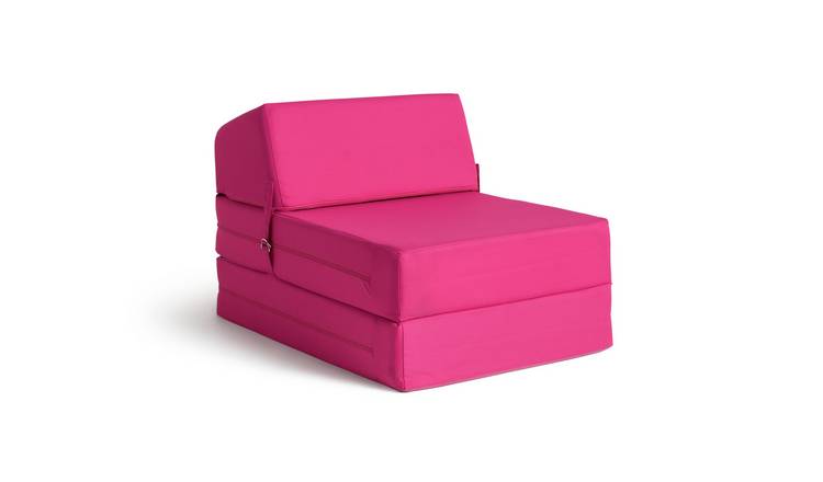 Buy Argos Home Single Cotton Chair Bed Funky Fuchsia Sofa