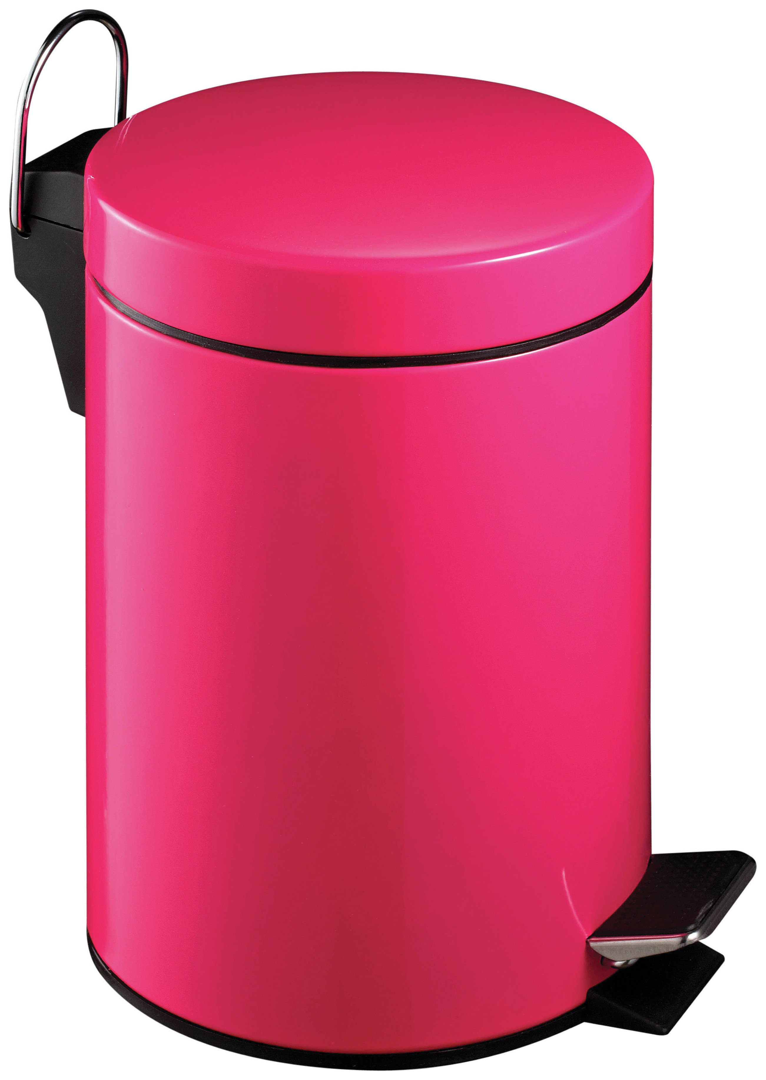 Premier Housewares 3 Litre Hot Pink Pedal Bin.