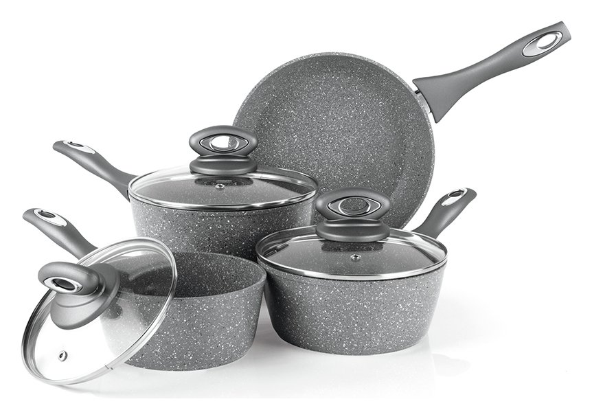 saucepans and frying pans