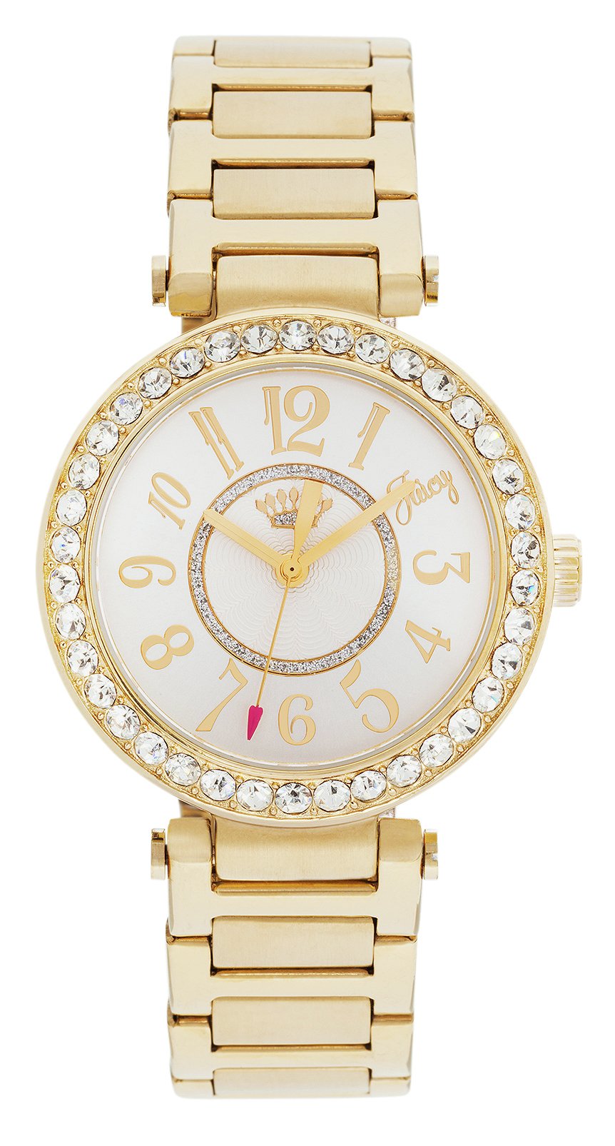  Argos Juicy Couture Ladies Gold T Bar Stone Set Bracelet Watch