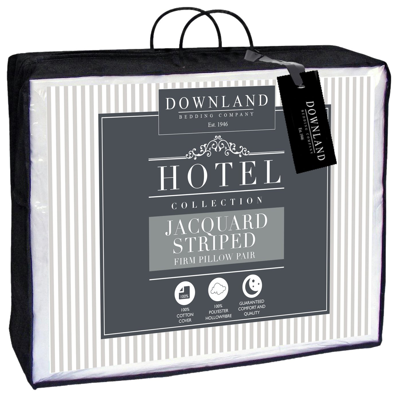 Downland Cotton Striped Firm Pillow Review