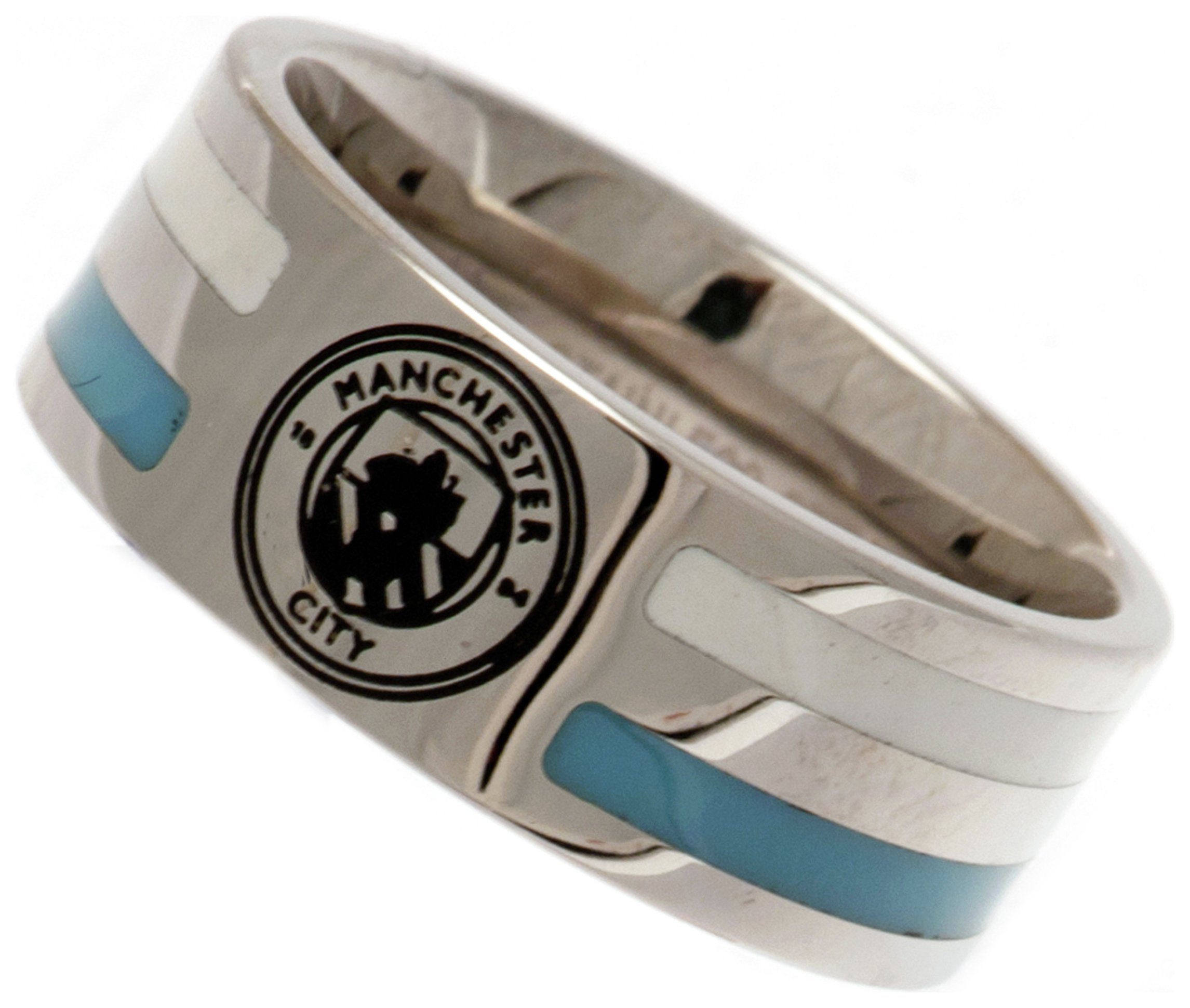 Stainless Steel Man City Striped Ring Review