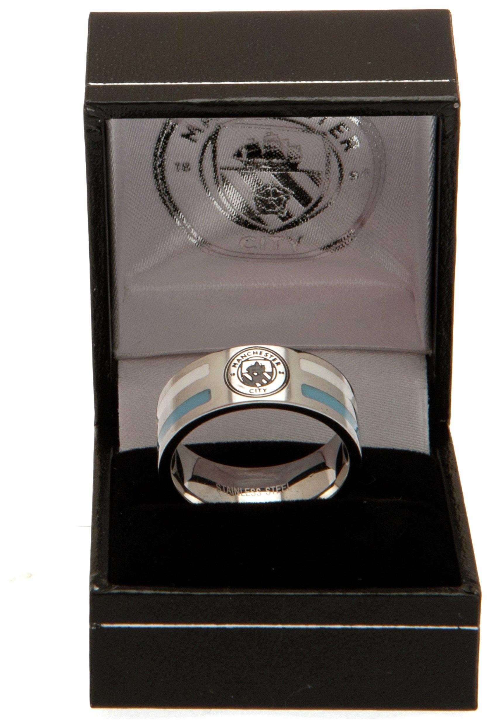 Stainless Steel Man City Striped Ring Review