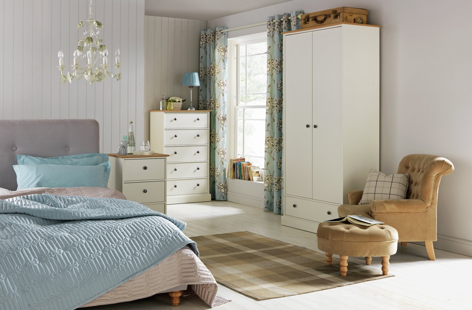 Argos Home Kensington 3 Piece Wardrobe Set -Ivory/Oak Veneer Review