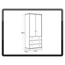 Buy Argos Home Kensington 3 Piece Wardrobe Set -Ivory/Oak ...