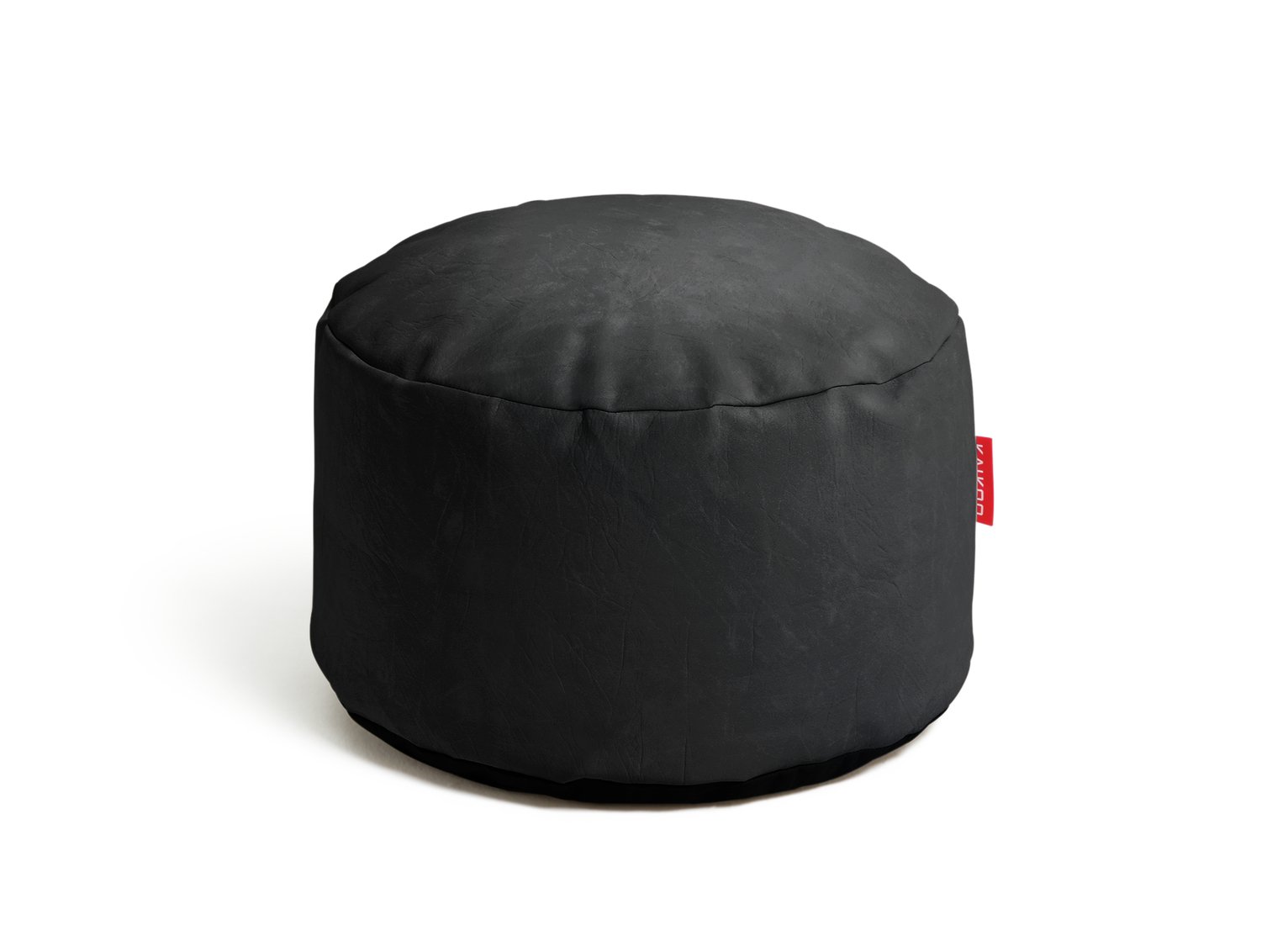 Argos Home Drew Faux Leather Footstool - Black