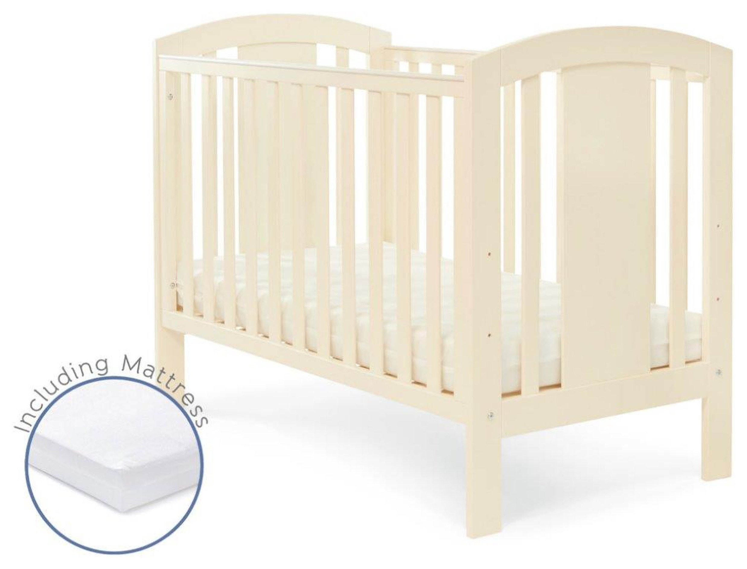 Baby Elegance Laba Cot with Mattress - Cream.