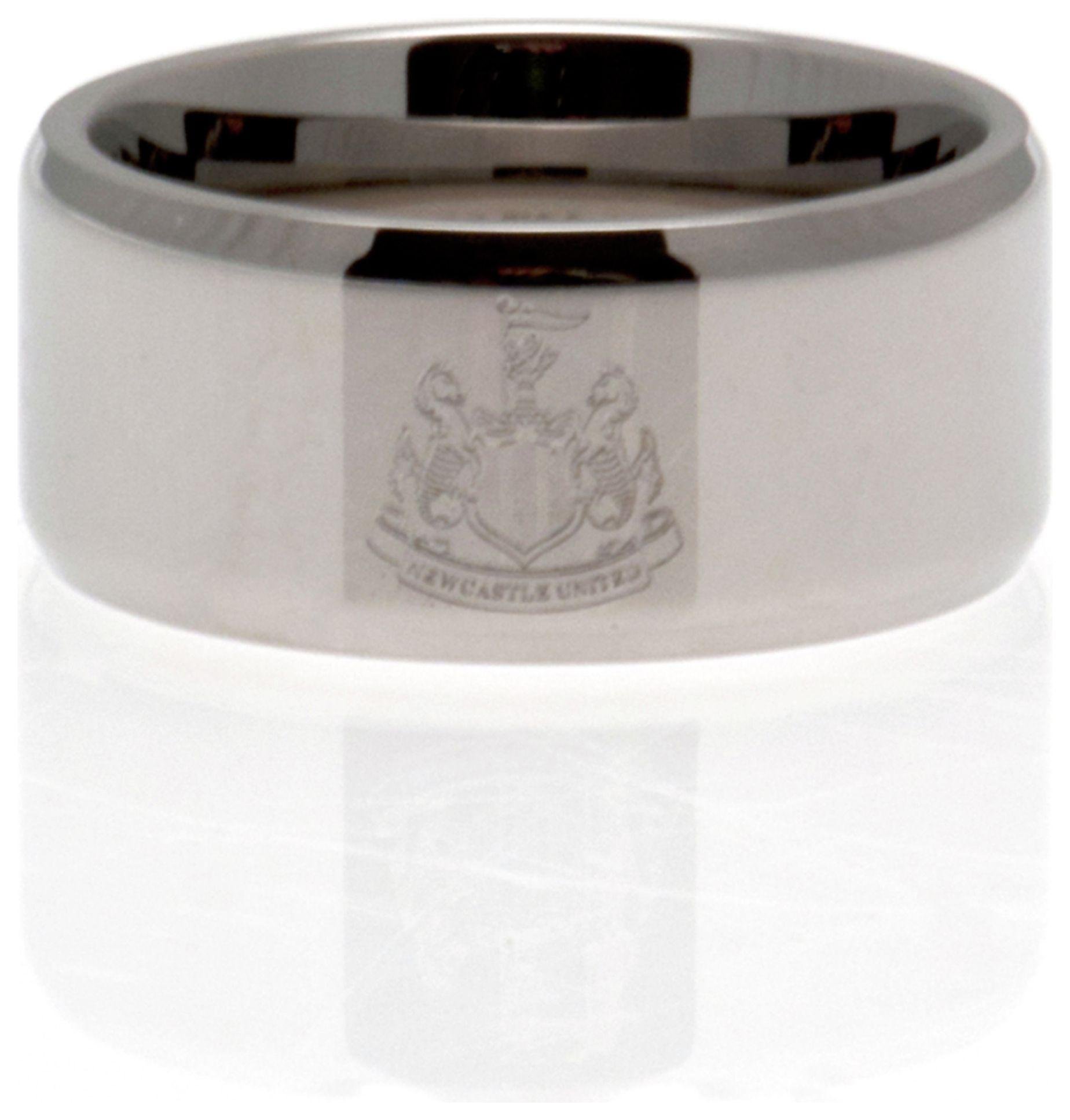 Stainless Steel Newcastle Utd Ring - Size X