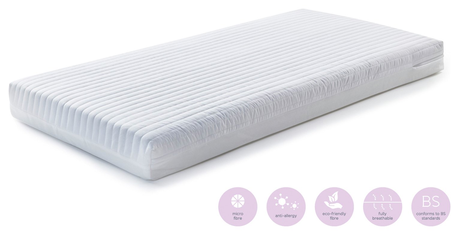 argos mattress cot