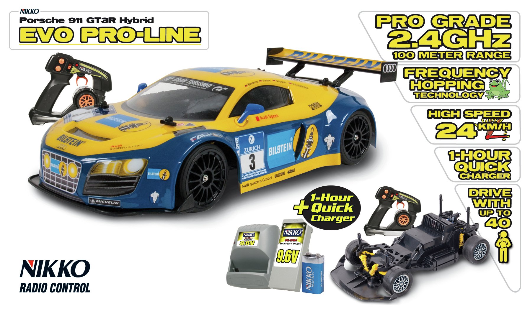 Nikko Evo Proline Radio Controlled Le Mans Audi R8