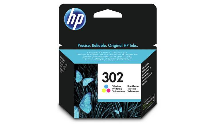 HP 302 Black & Tri-Colour Original Ink Cartridges, Pack of 2, Instant Ink  Compatible