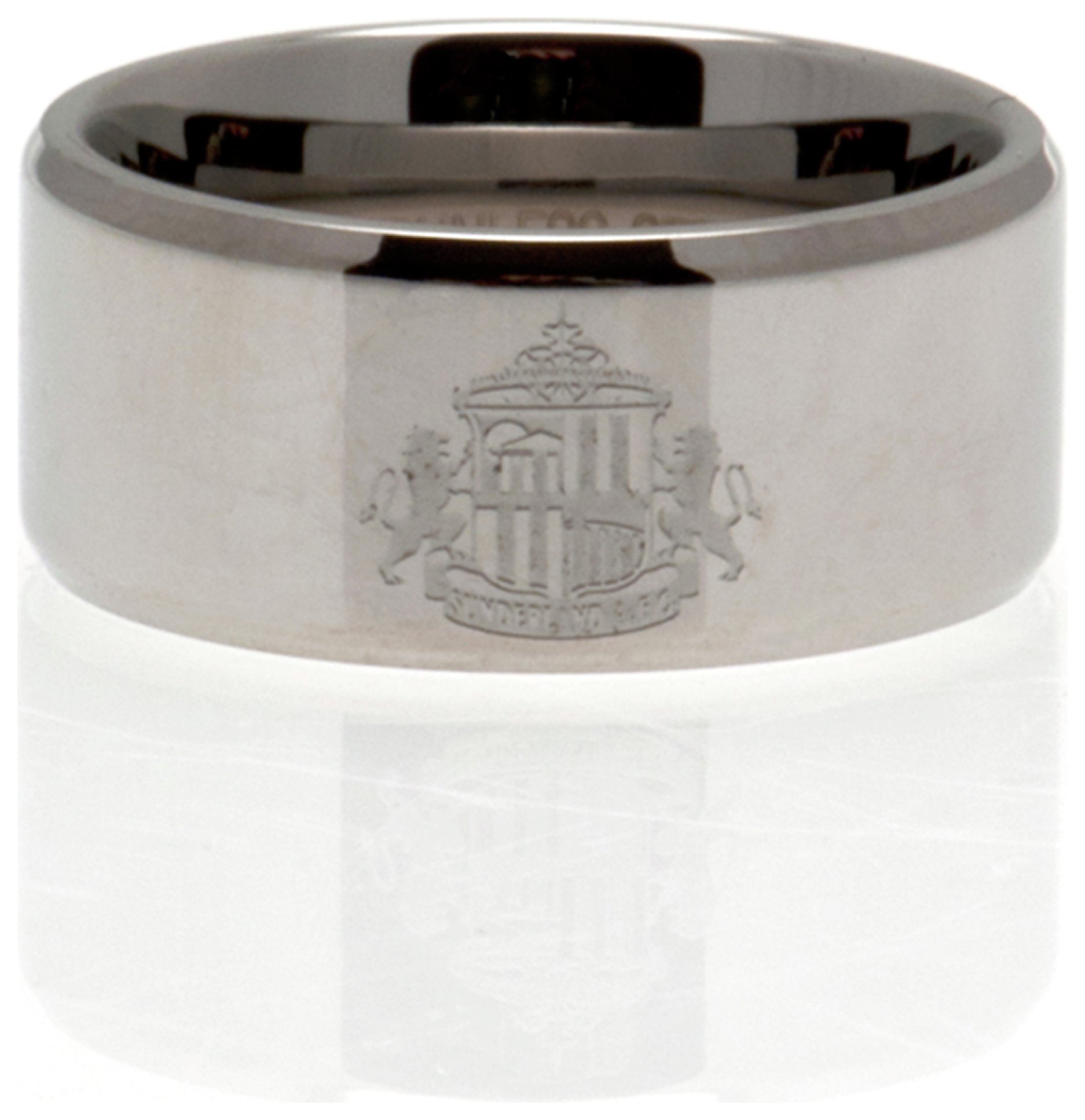 Stainless Steel Sunderland Ring - Size R