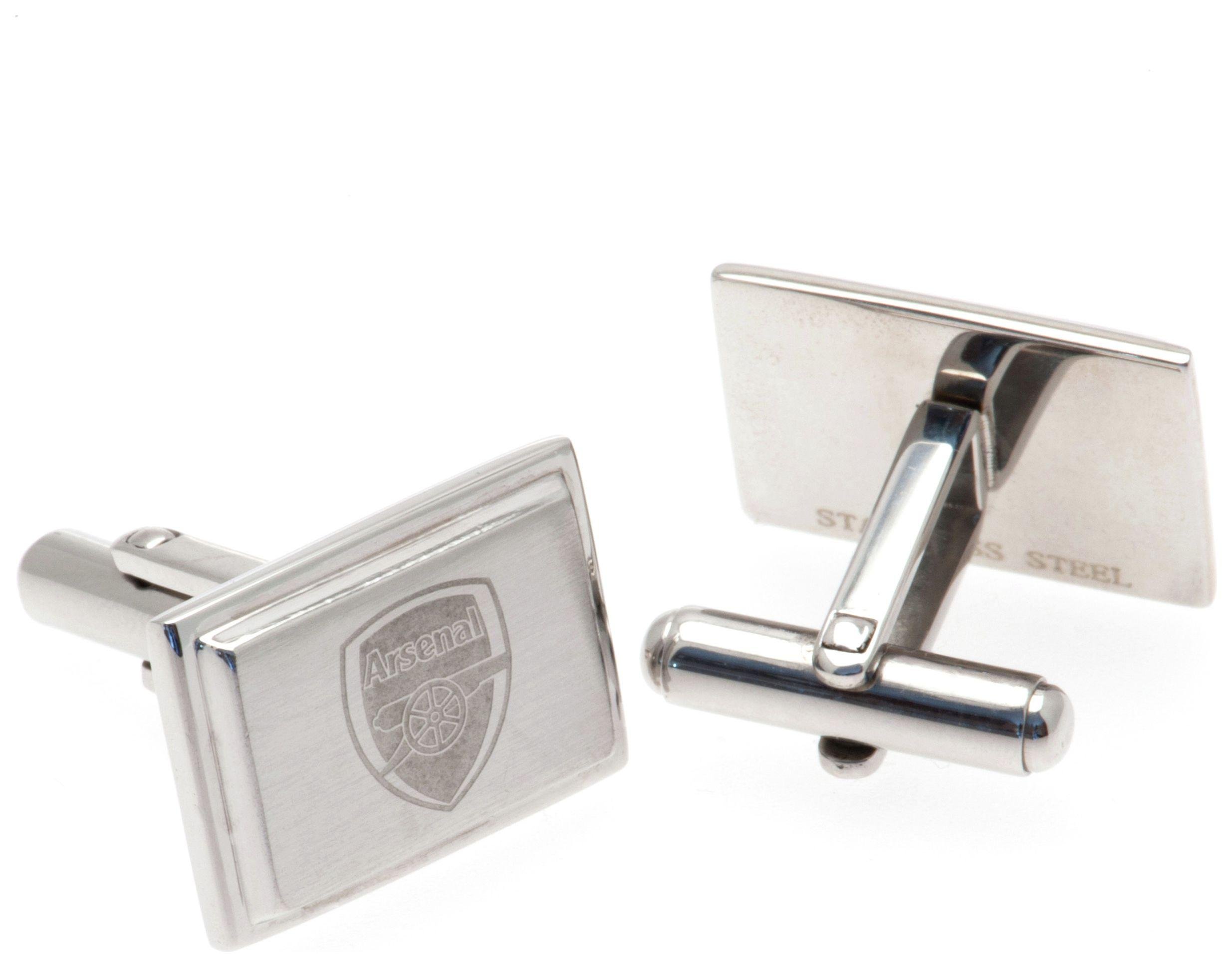 Stainless Steel Arsenal Crest Cufflinks. Review