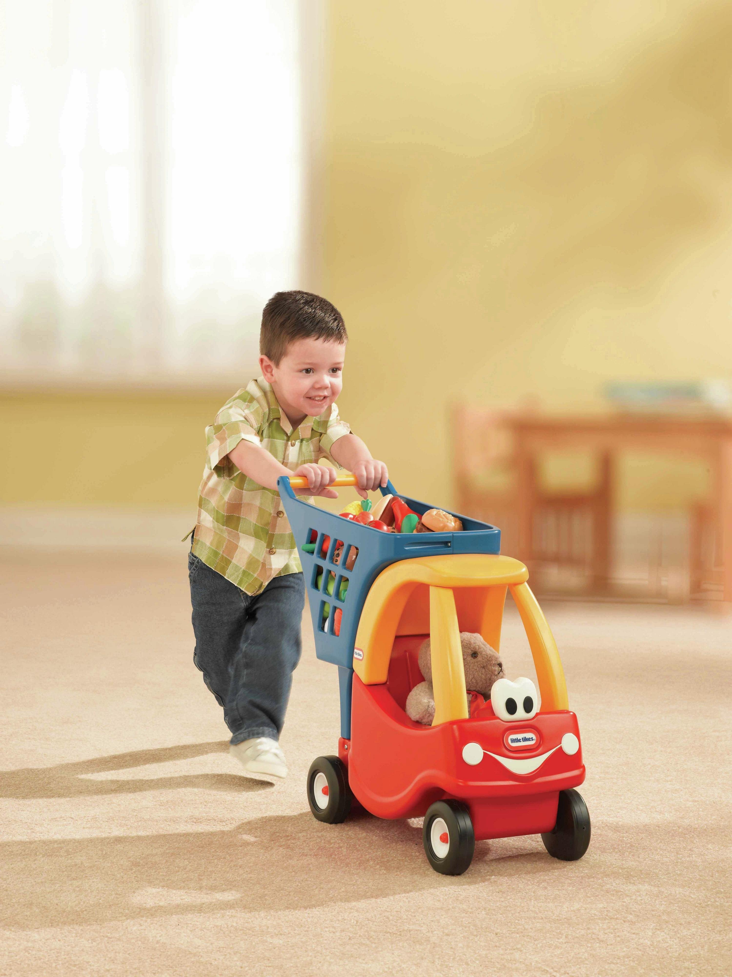 little tikes red cosy shopping cart